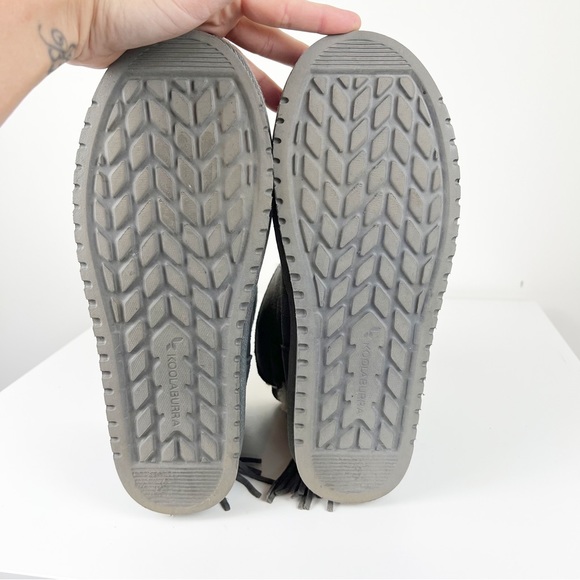 Koolaburra Jaelyn Mini Gray Suede Shearling Bootie 10 - Picture 5 of 8